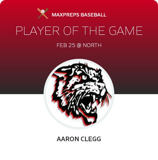 #5 Aaron Clegg Player of the Game badge