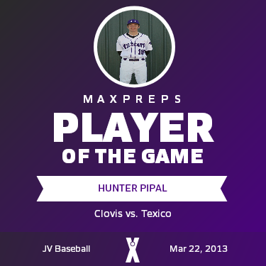 #19 Hunter Pipal Player of the Game badge