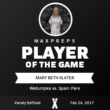 #35 Mary Beth Slater Player of the Game badge