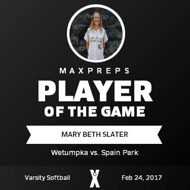 #35 Mary Beth Slater Player of the Game badge