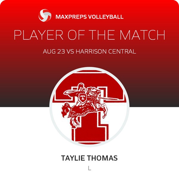 #5 Taylie Thomas Player of the Game badge