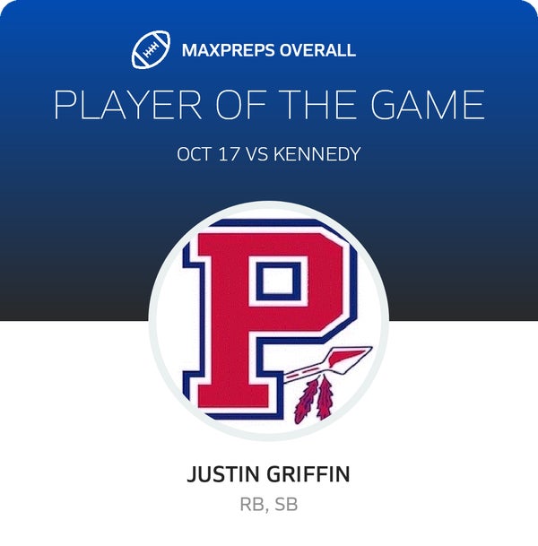 #3 Justin Griffin Player of the Game badge