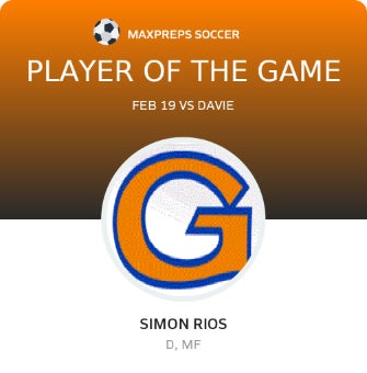 #8 Simon Rios Player of the Game badge