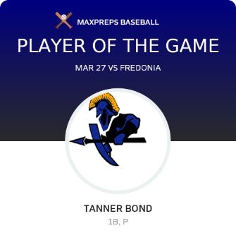 #3 Tanner Bond Player of the Game badge
