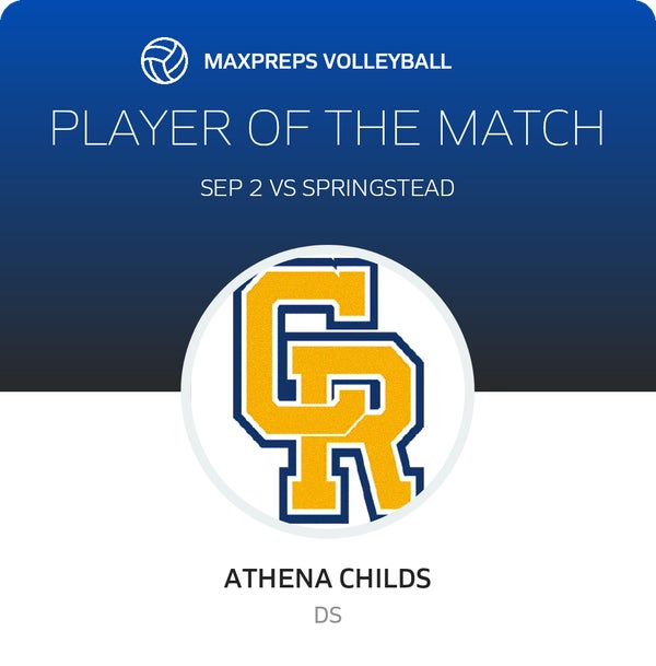 #7 Athena Childs Player of the Game badge