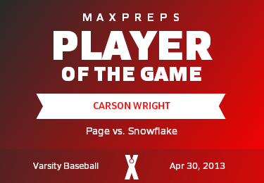 #3 Carson Wright Player of the Game badge