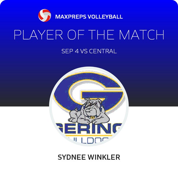 #23 Sydnee Winkler Player of the Game badge