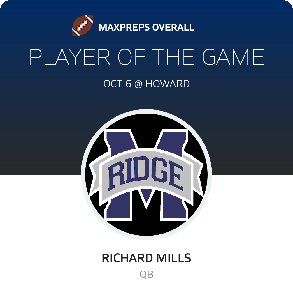 Marriotts Ridge High School (Marriottsville, MD) Varsity Football