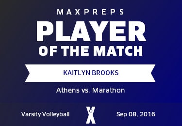 #2 Kaitlyn Brooks Player of the Game badge
