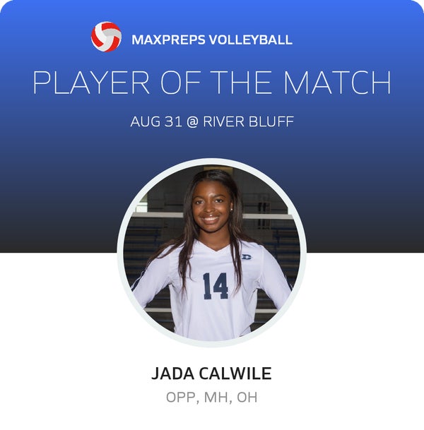 #14 Jada Calwile Player of the Game badge