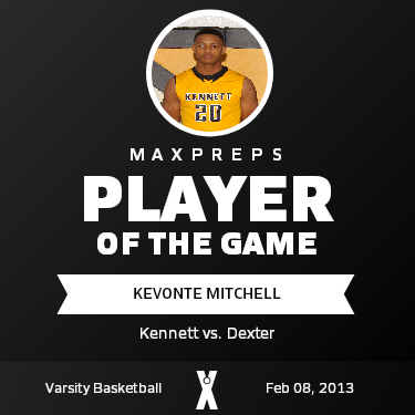 #20 Kevonte Mitchell Player of the Game badge