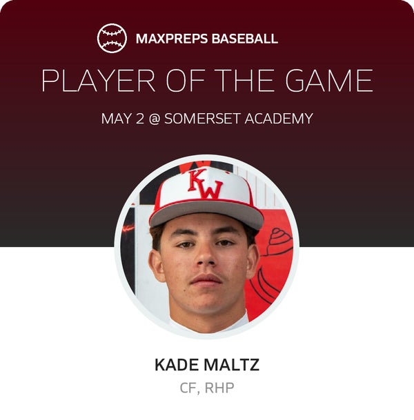 #11 Kade Maltz Player of the Game badge