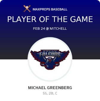 #5 Michael Greenberg Player of the Game badge