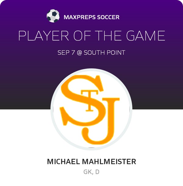 #33 Michael Mahlmeister Player of the Game badge