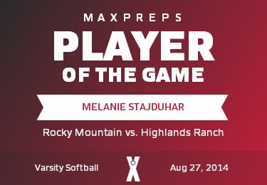 #18 Melanie Stajduhar Player of the Game badge