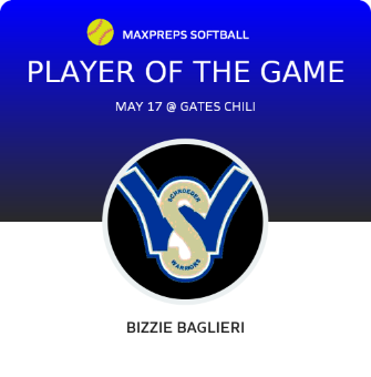 #18 Bizzie Baglieri Player of the Game badge