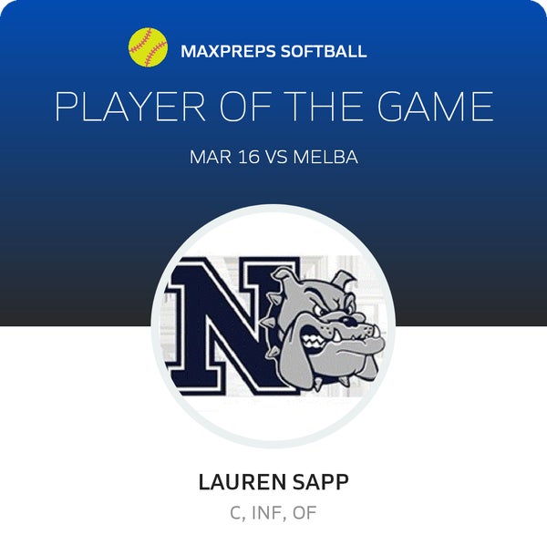 #7 Lauren Sapp Player of the Game badge