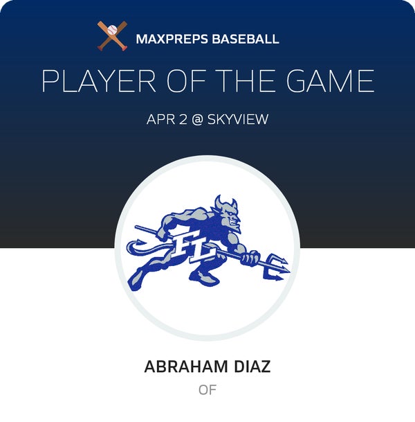 #33 Abraham Diaz Player of the Game badge