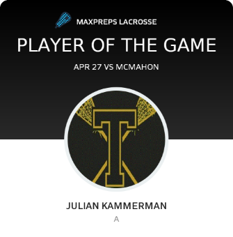 #23 Julian Kammerman Player of the Game badge