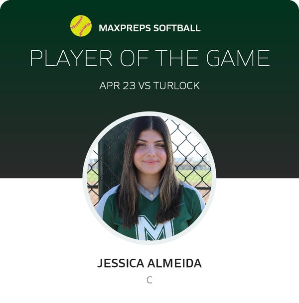 #5 Jessica Almeida Player of the Game badge