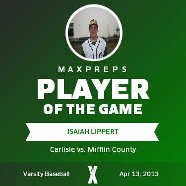 #14 Isaiah Lippert Player of the Game badge