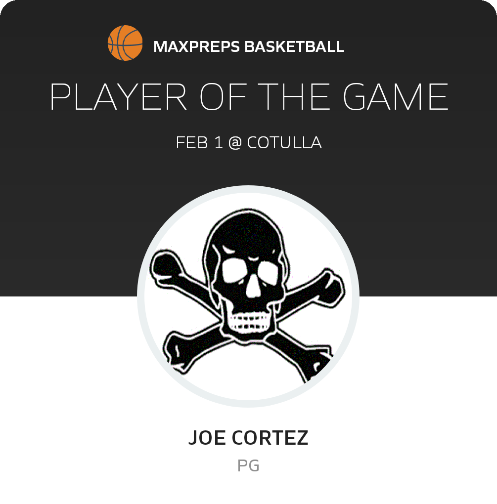 #32 Joe Cortez Player of the Game badge