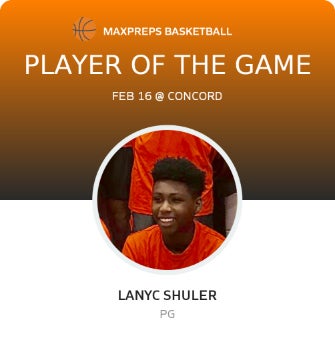#3 Lanyc Shuler Player of the Game badge