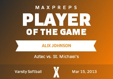 #5 Alix Johnson Player of the Game badge