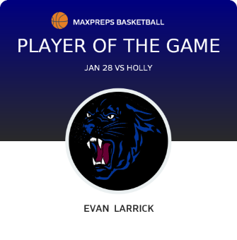 #32 Evan Larrick Player of the Game badge