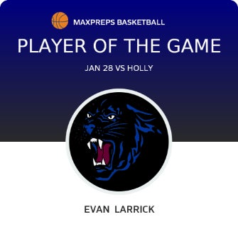 #32 Evan Larrick Player of the Game badge