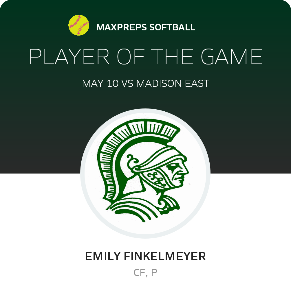 #2 Emily Finkelmeyer Player of the Game badge