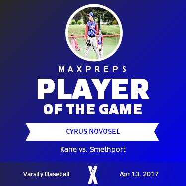 #7 Cyrus Novosel Player of the Game badge