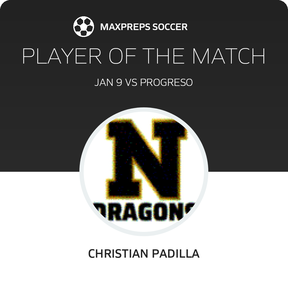 #9 Christian Padilla Player of the Game badge