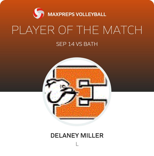 #24 Delaney Miller Player of the Game badge