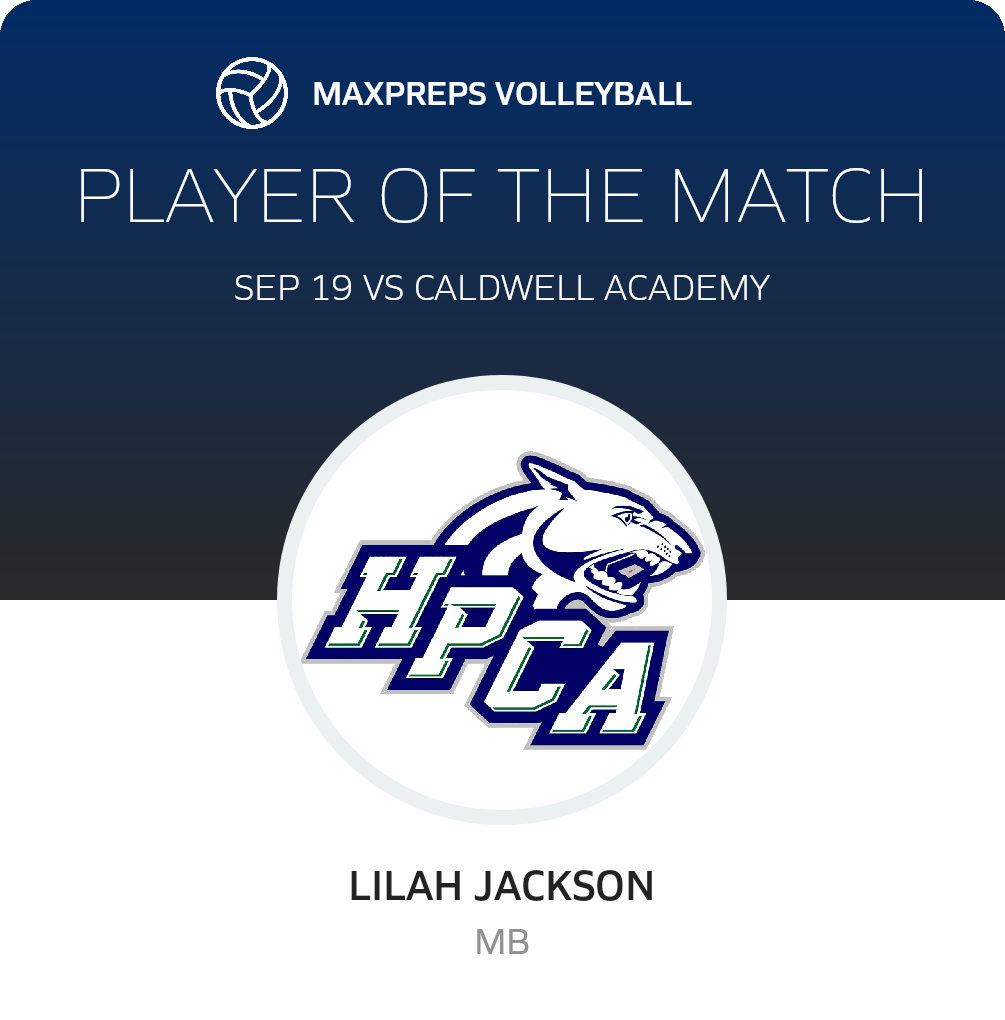 #8 Lilah Jackson Player of the Game badge