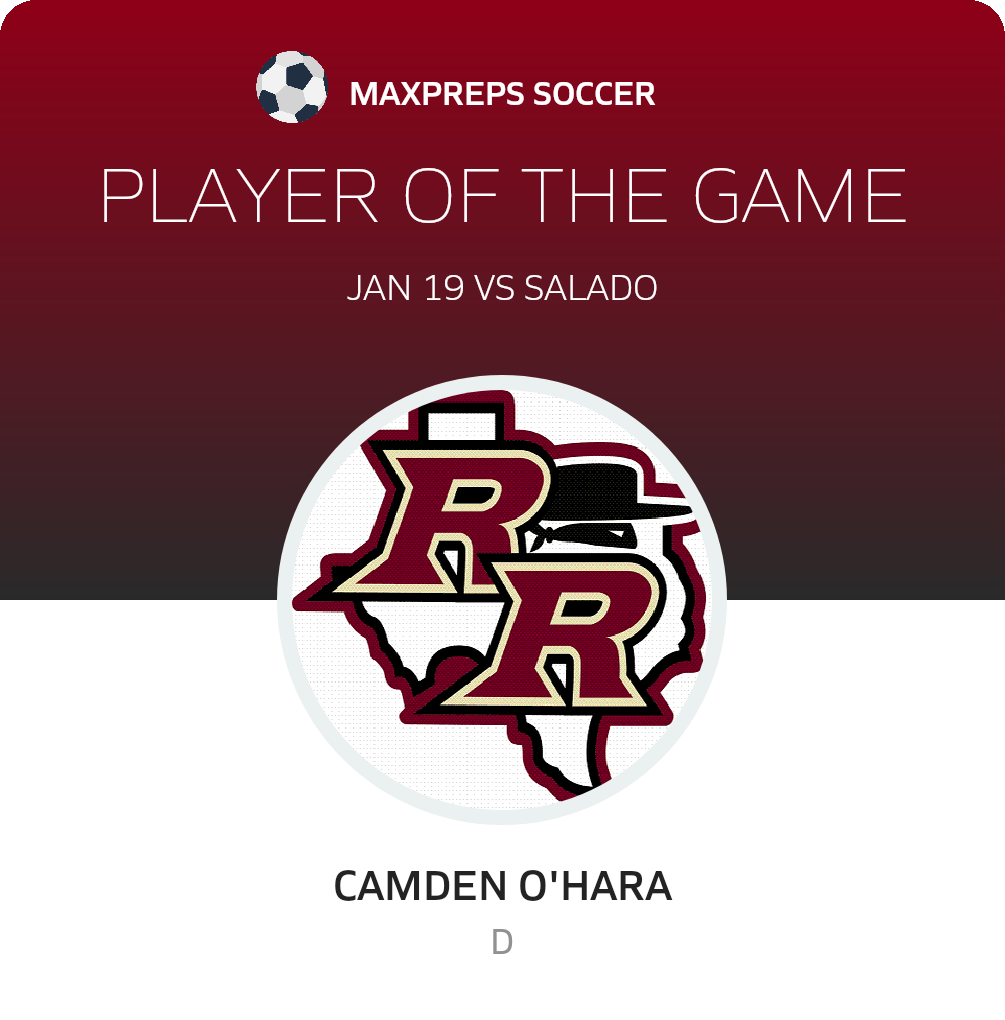 #8 Camden O'hara Player of the Game badge
