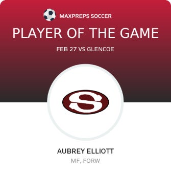 #2 Aubrey Elliott Player of the Game badge