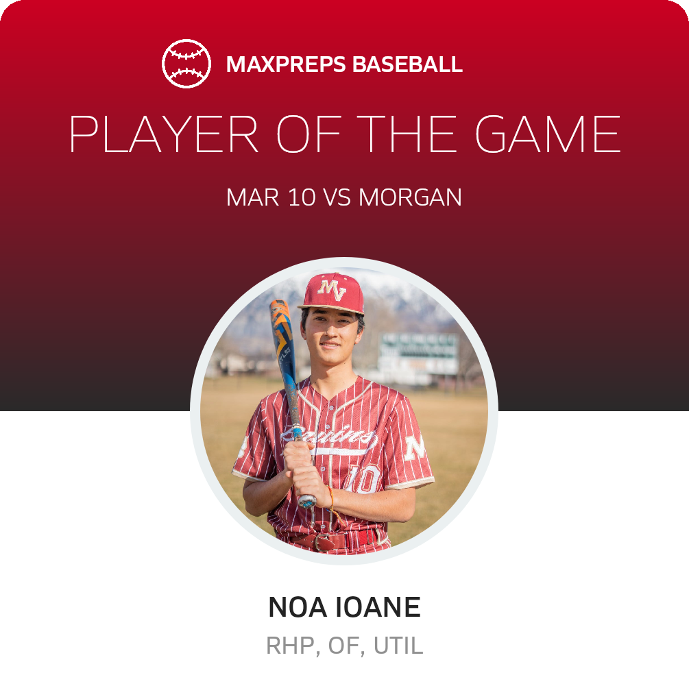 #10 Noa Ioane Player of the Game badge