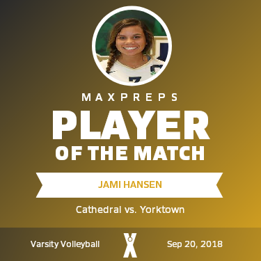 #3 Jami Hansen Player of the Game badge