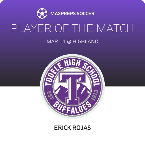 #20 Erick Rojas Player of the Game badge