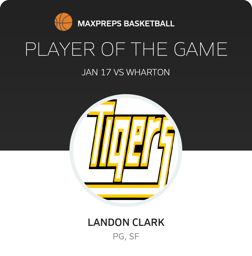 #11 Landon Clark Player of the Game badge