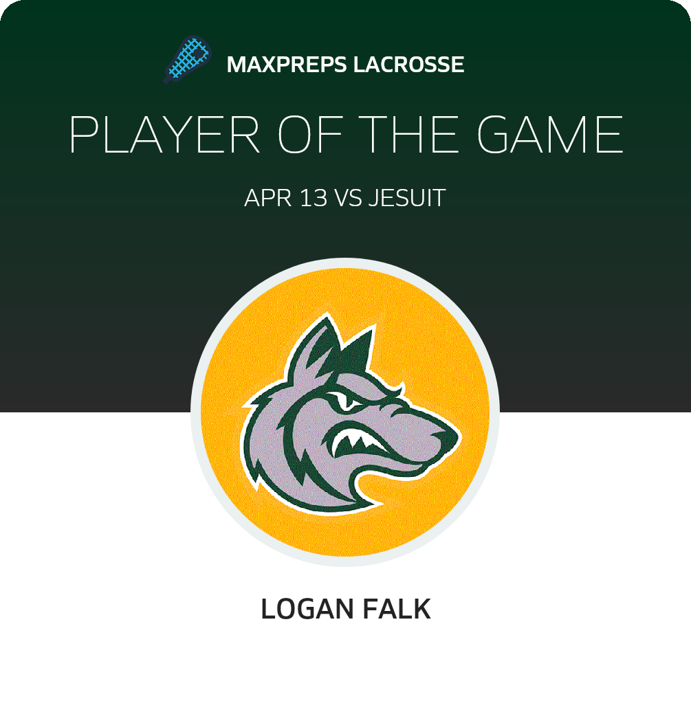 #24 Logan Falk Player of the Game badge