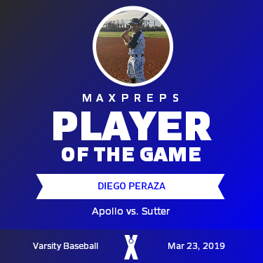 #15 Diego Peraza Player of the Game badge