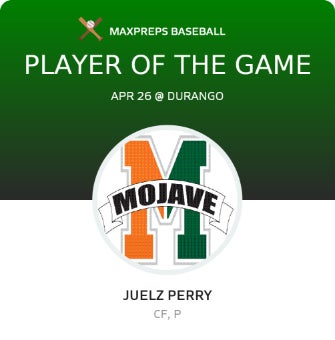 #2 Juelz Perry Player of the Game badge