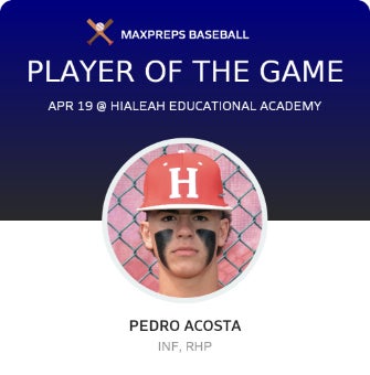 #21 Pedro Acosta Player of the Game badge