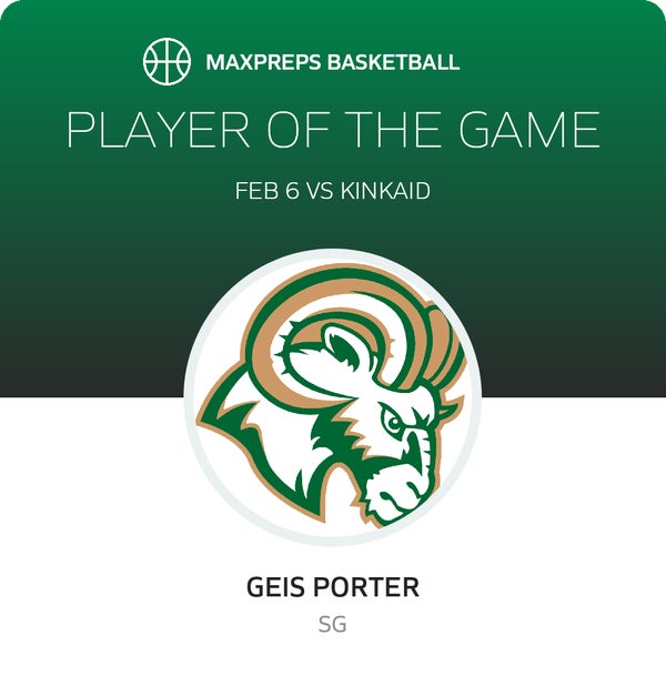 #20 Geis Porter Player of the Game badge
