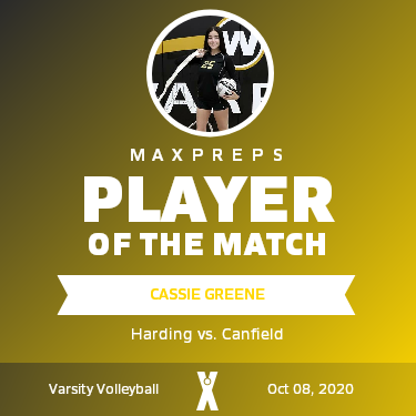 #25 Cassie Greene Player of the Game badge