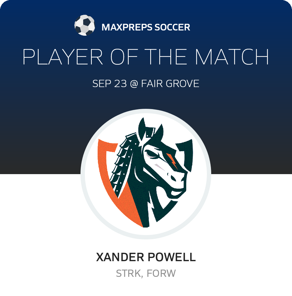 #22 Xander Powell Player of the Game badge