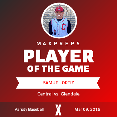 #1 Samuel Ortiz Player of the Game badge