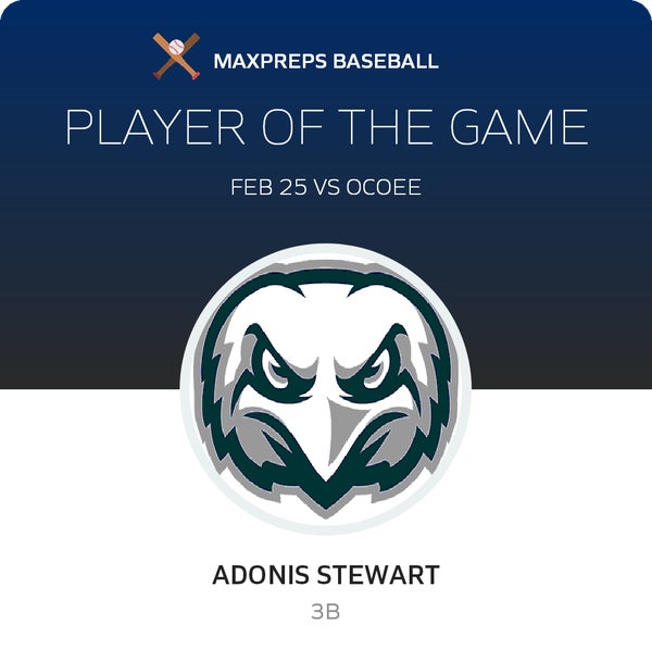 #20 Adonis Stewart Player of the Game badge
